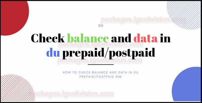 How To Check Data Balance On Du